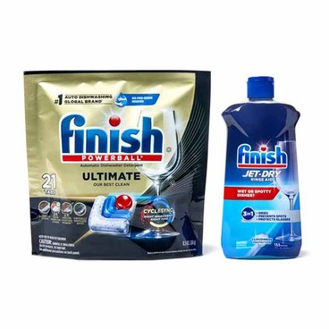 Finish Automatic Dishwasher DetergentBuy 1 Get 1 FREEFree item of equal or lesser price.
21, 27, or 32-ct. bag or Jet-Dry Rinse Aid, 16-oz bot.