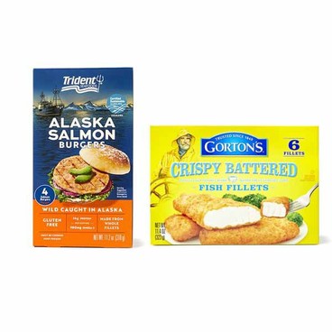 Gorton's Fish Fillets or SticksBuy 1 Get 1 FREEFree item of equal or lesser price.
Or Trident Seafood Fish, 11 to 12-oz pkg.