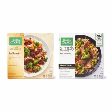 Healthy Choice Caf&eacute; Steamers Entr&eacute;eBuy 1 Get 1 FREEFree item of equal or lesser price.
Or Simply Steamers, 9 to 10.3-oz box