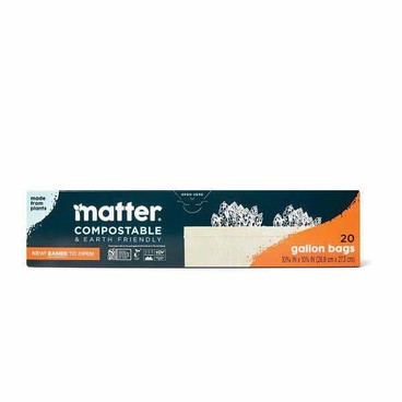 Matter Compostable BagsBuy 1 Get 1 FREEFree item of equal or lesser price.
Made From Plants: Gallon Size, 15 or 20-ct.; or Quart Size, Sandwich, or Snack, 50-ct. box