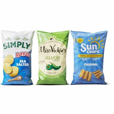 Frito Lay Simply SnacksBuy 1 Get 1 FREEFree item of equal or lesser price.
Or Sunchips or Miss Vickie's Kettle Cooked Potato Chips, 5.25 to 8.5-oz bag 
(Excluding Baked and Party Size)