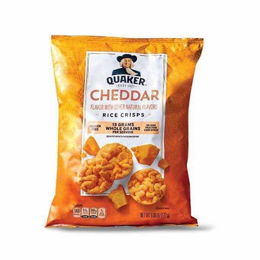Quaker Rice CrispsBuy 1 Get 1 FREEFree item of equal or lesser price.
5.5 to 7.04-oz; or Rice or Corn Cakes, 4.47 to 7.23-oz bag