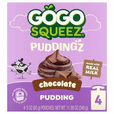 Gogo Squeez PuddingzBuy 1 Get 1 FREEFree item of equal or lesser price.
Chocolate or Vanilla, 4-pk. 3-oz box