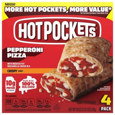 Hot Pockets Stuffed SandwichesBuy 1 Get 1 FREEFree item of equal or lesser price.
4-ct. 17 or 18-oz box; or Lily's Toaster Grills Grilled Sandwich, 6.7 to 7.3-oz box