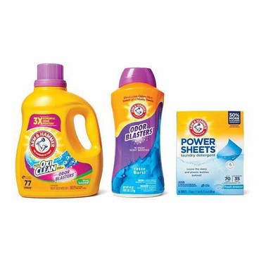 Arm & Hammer Laundry DetergentBuy 1 Get 1 FREEFree item of equal or lesser price.
75 to 110-oz bot., Paks, 42-ct. bag, Sheets, 35-ct. box, or Scent Boosters, 45-oz bot.
