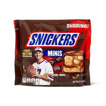 Snickers Minis ChocolatesBuy 1 Get 1 FREEFree item of equal or lesser price.
Or Twix Cookie Bar or 3 Musketeers Minis, or Mars Minis Mix, 8.31 to 9.7-oz bag