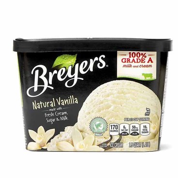 Breyers Ice CreamBuy 1 Get 1 FREEFree item of equal or lesser price.
Or Frozen Dairy Dessert, 1.5-qt. ctn.; or Vanilla Ice Cream Cups, 30-oz pkg.