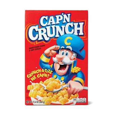 Cap'N Crunch CerealBuy 1 Get 1 FREEFree item of equal or lesser price.
Original, Peanut Butter Crunch, Oops! All Berries, or Crunch Berries, 10.3 to 12.6-oz; or Quaker Life Cereal: Original or Cinnamon, 13-oz box