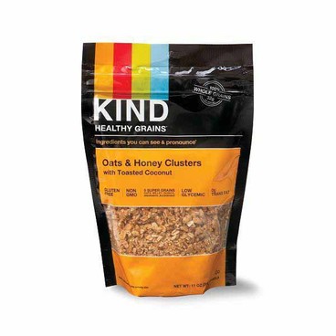 Kind Granola ClustersBuy 1 Get 1 FREEFree item of equal or lesser price.
11-oz; or High Protein Granola, 9-oz, Bars, 8.4-oz, or Breakfast Protein Bars, 10.56 or 10.58-oz pkg.