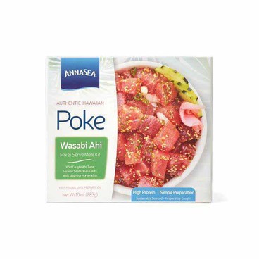Annasea Ahi Tuna Poke KitBuy 1 Get 1 FREEFree item of equal or lesser price.
Shoyu or Wasabi, Wild Caught, 10-oz box