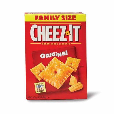 Cheez-It Baked Snack Family Size CrackersBuy 1 Get 1 FREEFree item of equal or lesser price.
19 or 21-oz box; or Town House or Club Crackers, 18.8 or 20.7-oz box