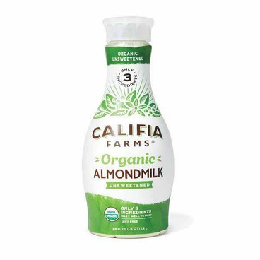 Califia Farms Organic Unsweetened AlmondmilkBuy 1 Get 1 FREEFree item of equal or lesser price.
Or Original Oatmilk or Coconutmilk, 48-oz bot.; or Organic Almondmilk Creamer: Vanilla or Brown Sugar, 25.4-oz bot.