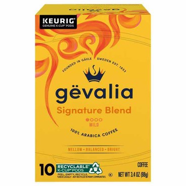 G&euml;valia K-Cup CoffeeBuy 1 Get 1 FREEFree item of equal or lesser price.
6 or 10-ct. box or Ground or Whole Bean, 10 or 12-oz bag