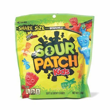 Sour Patch Kids GummiesBuy 1 Get 1 FREEFree item of equal or lesser price.
Or Tootsie Roll Pops, Midgees, or Fruit Chews; or Charms Blow Pops, 10.125 to 15-oz bag