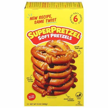SuperPretzel Soft PretzelsBuy 1 Get 1 FREEFree item of equal or lesser price.
9.6 to 24.75-oz; or Totino's Pizza Rolls, 50-ct. 24.46 or 24.8-oz pkg.
