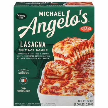Michael Angelo's Family Size EntreeBuy 1 Get 1 FREEFree item of equal or lesser price.
Microwaveable, 20 to 32-oz box