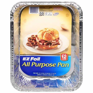 EZ Foil All Purpose PansBuy 1 Get 1 FREEFree item of equal or lesser price.
Regular or Strong & Extra Deep; or Deep Dish Lasagna, 1-ct. pkg.; or Rectangular Casserole Pans, 2-ct. pkg.