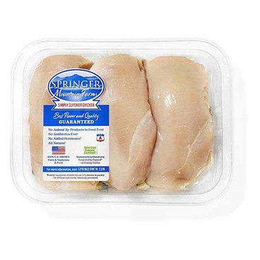 Springer Mountain Farms Chicken BreastsBuy 1 Get 1 FREEFree item of equal or lesser price.
Boneless, Grade A, Raised Without Antibiotics