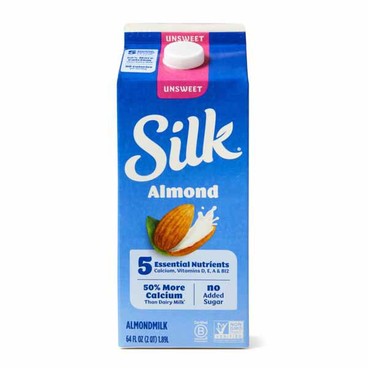 Silk Almond AlmondmilkBuy 1 Get 1 FREEFree item of equal or lesser price.
Or Soymilk or Coconutmilk, 59 or 64-oz ctn.