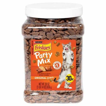 Friskies Party Mix Cat TreatsBuy 1 Get 1 FREEFree item of equal or lesser price.
30-oz cnstr.
