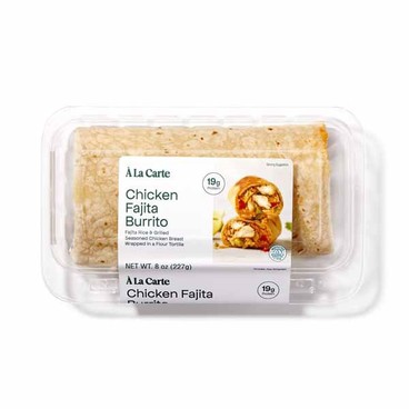 A La Carte BurritoBuy 1 Get 1 FREEFree item of equal or lesser price.
Choose From Chicken Fajita; or Egg, Pork Sausage, and Potatoes, or Uncured Bacon, Potatoes, and Egg, 8-oz pkg.