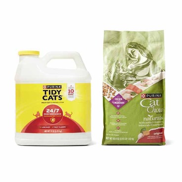 Purina Tidy Cats LitterBuy 1 Get 1 FREEFree item of equal or lesser price.
14-lb jug; or Purina Cat Chow Cat Food or Kitten Chow, 3.15-lb bag