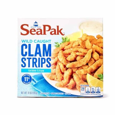 Seapak Shrimp & Seafood Co. Clam StripsBuy 1 Get 1 FREEFree item of equal or lesser price.
Or Shrimp, 8.2 to 14-oz box 
(Excluding Family Size)