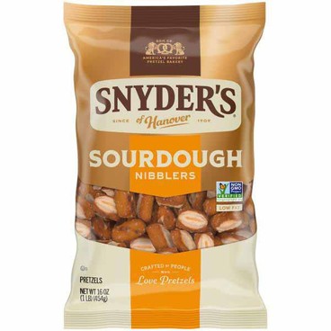 Snyder's of Hanover Family Size PretzelsBuy 1 Get 1 FREEFree item of equal or lesser price.
Or Sourdough Nibblers, 16-oz bag; or Kettle Brand Potato Chips, 6.5 to 8.5-oz bag