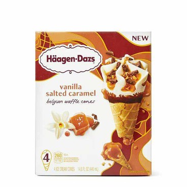 H&auml;agen-Dazs Belgian Waffle Ice Cream ConesBuy 1 Get 1 FREEFree item of equal or lesser price.
Vanilla Salted Caramel or Summer Berry, 4-ct. box