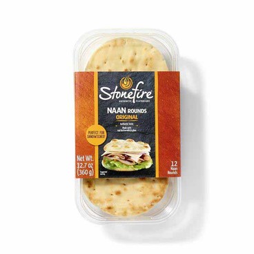 Stonefire Naan RoundsBuy 1 Get 1 FREEFree item of equal or lesser price. 
Original, Flatbread, Pizza Crust, Dippers, or Minis, Located in the Deli, 7.05 to 16.2-oz pkg.