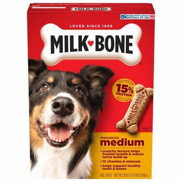 Milk-Bone Dog Biscuits, Snacks, or TreatsBuy 1 Get 1 FREEFree item of equal or lesser price. 
4.5 to 24-oz; or Good 'n' Fun Gourmet Dog Treats, 4 to 5.7-oz pkg.