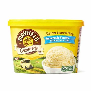 Mayfield Creamery Ice CreamBuy 1 Get 1 FREEFree item of equal or lesser price.
1.5-qt ctn.