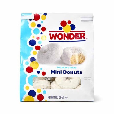Wonder Mini DonutsBuy 1 Get 1 FREEFree item of equal or lesser price.
Or Cinnamon Rolls, Twists, or Donut Sticks, or Cupcakes, Cakes, or Honey Buns, 6 to 16-oz pkg.