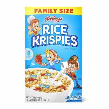 Kellogg's Family Size CerealBuy 1 Get 1 FREEFree item of equal or lesser price.
Rice Krispies, Corn Flakes, or Original Crispix, 18-oz box