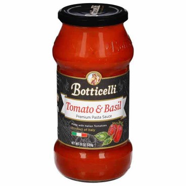 Botticelli Premium Pasta SauceBuy 1 Get 1 FREEFree item of equal or lesser price.
24-oz or Tomato Puree, 6-pk. 24-oz, Alfredo Sauce, 14.5-oz, Pizza Sauce, 12.3-oz, or Traditional Pesto, 6.5-oz jar