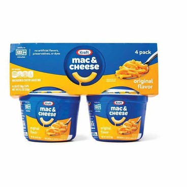 Kraft Mac & CheeseBuy 1 Get 1 FREEFree item of equal or lesser price.
Or Velveeta Shells & Cheese; or Cracker Barrel Macaroni & Cheese, Microwaveable, 7.6 to 9.56-oz pkg.