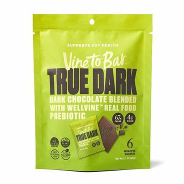 Vine to Bar Dark ChocolateBuy 1 Get 1 FREEFree item of equal or lesser price.
Blended With Wellvine, Wrapped Squares: True Dark, Almonds & Pink Salt, or Tart Cherry, 2.1-oz bag