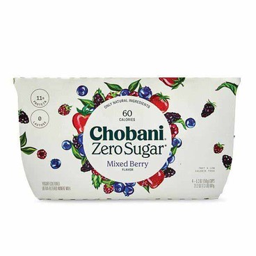 Chobani Greek YogurtBuy 1 Get 1 FREEFree item of equal or lesser price.
Zero Sugar, Flip, Less Sugar, Regular, or 20g, 4-pk. 4.5, 5.3, or 6.7-oz ctn.