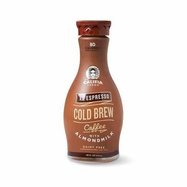 Califia Farms Cold Brew CoffeeBuy 1 Get 1 FREEFree item of equal or lesser price.
Or Iced Coffee, 48-oz; or Oatmilk, Almondmilk, or Coconut Almondmilk Blend, 48-oz bot. 
(Excluding Organic)