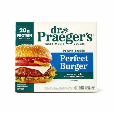 Dr. Praeger's Veggie Entr&eacute;esBuy 1 Get 1 FREEFree item of equal or lesser price.
8 to 10-oz box; or Actual Veggies Veggie Burger, 12-oz box