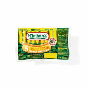 Nathan's Famous Beef FranksBuy 1 Get 1 FREEFree item of equal or lesser price.
10 to 12-oz pkg.