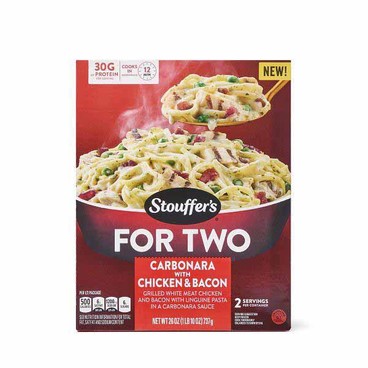 Stouffer's For Two Entr&eacute;esBuy 1 Get 1 FREEFree item of equal or lesser price.
Carbonara With Chicken & Bacon, Chicken Alla Vodka, or Rigatoni With Sausage, 26-oz box