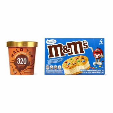 Halo Top Ice CreamBuy 1 Get 1 FREEFree item of equal or lesser price.
Or M&M's Ice Cream Cookie Sandwiches, 16-oz pkg.