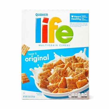 Quaker Life CerealBuy 1 Get 1 FREEFree item of equal or lesser price.
13-oz; or Cap'n Crunch, 10.3 to 12.6-oz box