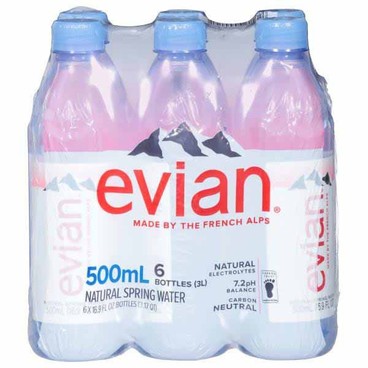 Evian Natural Spring WaterBuy 1 Get 1 FREEFree item of equal or lesser price.
6-pk. 500-mL bot.