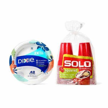 Dixie Plates or BowlsBuy 1 Get 1 FREEFree item of equal or lesser price.
20 to 50-ct. pkg.; or Solo Plastic Cups, 18-oz, 30-ct. or 9-oz, 40-ct. pkg.  
(Excluding Dixie Ultra 10" Plates, 44-ct.)