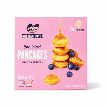 Belgian Boys Bite-Sized PancakesBuy 1 Get 1 FREEFree item of equal or lesser price.
Or Waffles; or Mini Chocolate Chip Pancakes, 9.6 to 10.6-oz pkg.