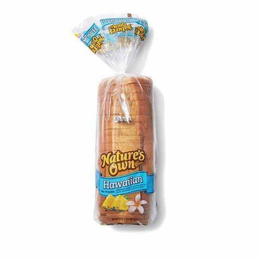 Nature's Own Hawaiian BreadBuy 1 Get 1 FREEFree item of equal or lesser price.
Or 100% Whole Grain or Whitewheat; or 100% Whole Wheat: Original or Made With Real Honey, 16 or 20-oz loaf