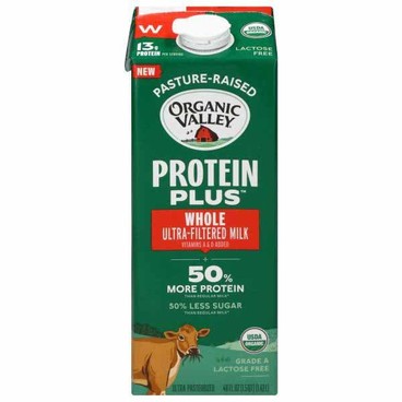Organic Valley Protein Plus Ultra-Filtered MilkBuy 1 Get 1 FREEFree item of equal or lesser price.
2% or Whole, 48-oz ctn.