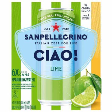 Sanpellegrino Ciao! Sparkling WaterBuy 1 Get 1 FREEFree item of equal or lesser price.
6-pk. 11.15-oz can